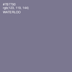 #7B7790 - Waterloo  Color Image